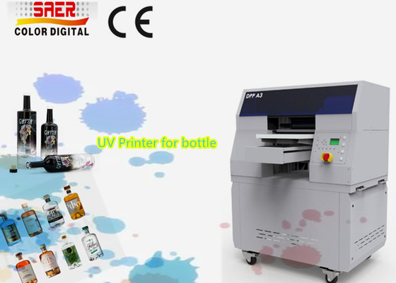 Máquina de impresión de cilindros UV para botellas Impresoras digitales de inyección de tinta con cabeza de impresión de alta resolución