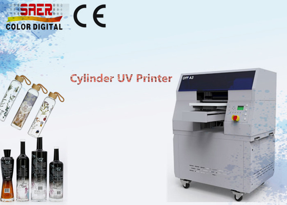 Impresora de inyección de tinta digital cilíndrica botella de plástico rotativa de bebidas máquina automática de impresión UV