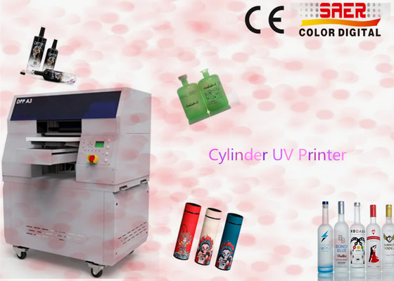 Impresora de inyección de tinta digital cilíndrica botella de plástico rotativa de bebidas máquina automática de impresión UV