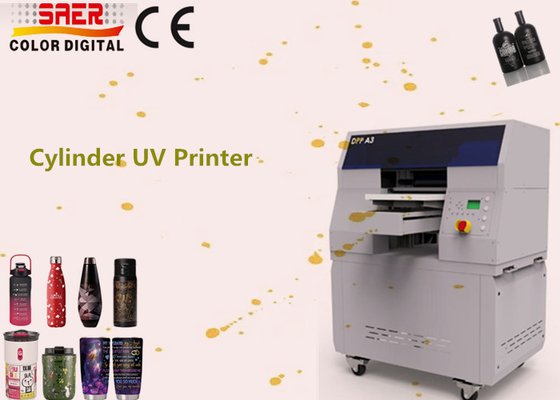 Impresora UV rotativa de alta velocidad Máquina de impresión de cilindros UV redondos 360 para botellas, tazas, vasos, latas de bebidas Impresión UV