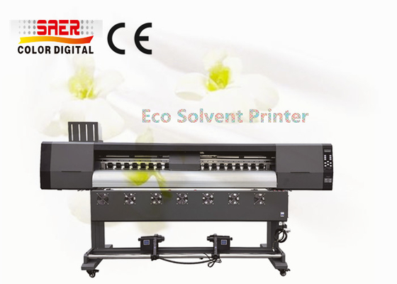 Impresora de solvente ecológico de calidad estable Impresora de vinilo para impresión interior / exterior