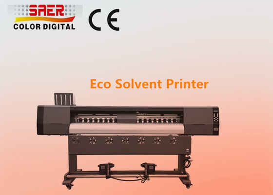 Impresora de vinilo digital de alta velocidad de 1,8 m Eco Solvent Inkjet Plotter Impresora de doble cabeza