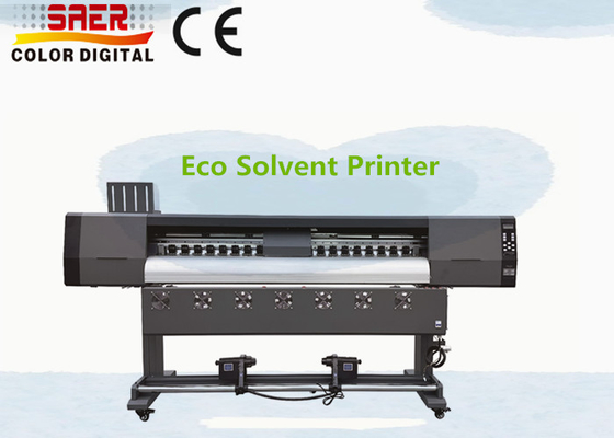 Impresora de solventes ecológicos con máquina de impresión de banderas de vinilo de alta resolución