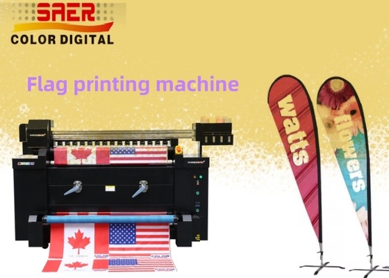 Impresora automática de banderas textiles de bandera de sublimación de bandera de 1,2 m