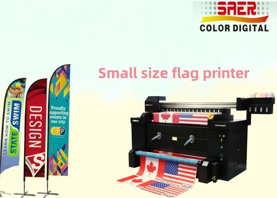 Impresora automática de banderas textiles de bandera de sublimación de bandera de 1,2 m