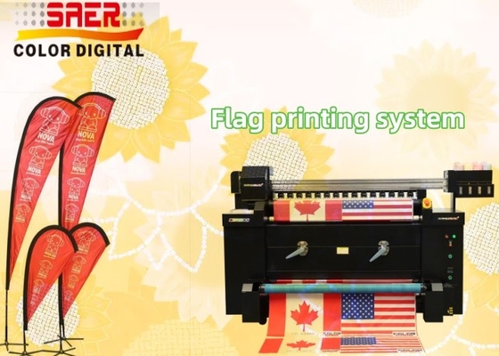 Máquina de impresión digital de bandera de inyección de tinta a todo color para hacer banderas Fabrica de fabricación