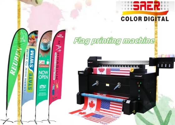 Bandera de tejido Bandera de rollo de inyección de tinta de sublimación de impresión digital Plotter Impresora grande Máquina de bandera