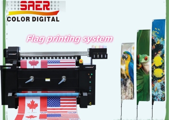 Máquina de impresión de bandera de sublimación de colorantes con alta resolución