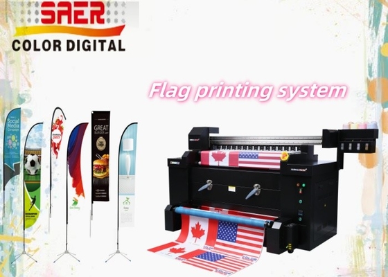 Máquina de impresión de bandera de sublimación de colorantes con alta resolución