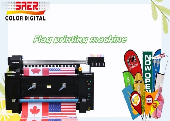 Impresión directa de poliéster Bandera de tejido Máquina de impresión todo en una impresora textil
