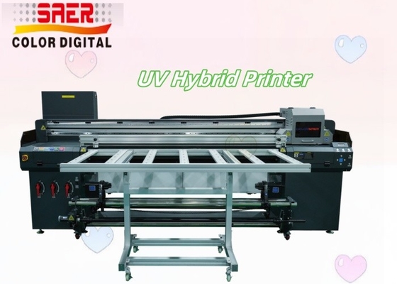 Impresora UV híbrida para material plano y rodante Impresora híbrida UV rápida