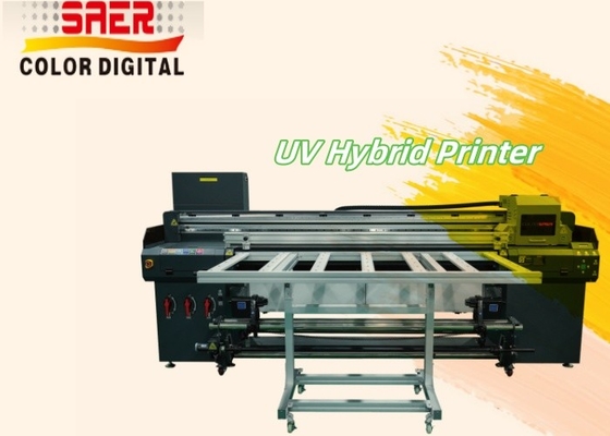 Impresora UV híbrida automática de cama plana y rodillo a rodillo
