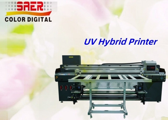 1.8m Hybrid Roll To Roll y Flatbed Impresora UV Fábrica Impresora UV directa de gran tamaño Hybrid