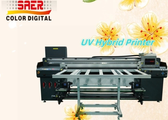 Impresora UV híbrida de cama plana Impresora de papel a papel Plotador de alta productividad Fabricaciones Empresas publicitarias