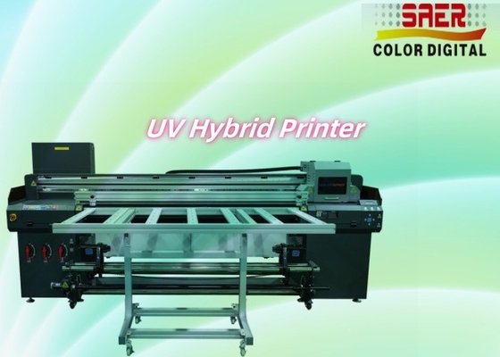 Impresora UV híbrida de gran formato de rodillo a rodillo y de cama plana Impresora multifuncional de inyección de tinta