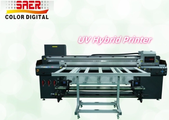 Impresora UV híbrida de gran formato de rodillo a rodillo y de cama plana Impresora multifuncional de inyección de tinta