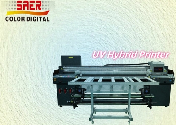 Impresora multicolor de impresión digital de rodillo a rodillo y impresora de inyección de tinta UV de piso plano