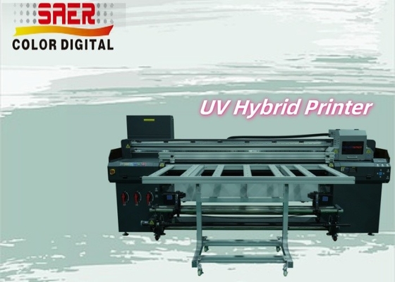 Impresora UV de papel a papel y de tela plana CMYK máquina de impresión UV con barniz blanco