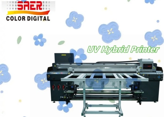Venta de fábrica Impresora UV de 2 en 1 para papel y cama plana CMYKW Barniz