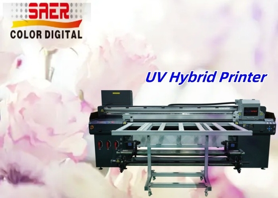 Impresora UV híbrida digital de precio de fábrica de piso plano e impresora UV de rodillo a rodillo