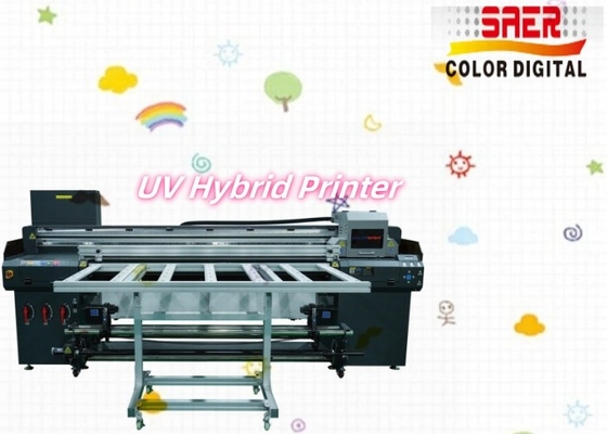 Impresora UV digital automática de rodillo a rodillo y máquina de impresión UV híbrida de piso plano