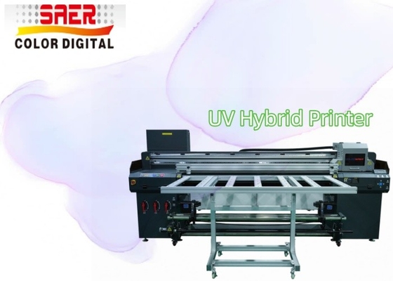 Impresora híbrida UV de rodillo a rodillo y de cama plana para interiores y exteriores