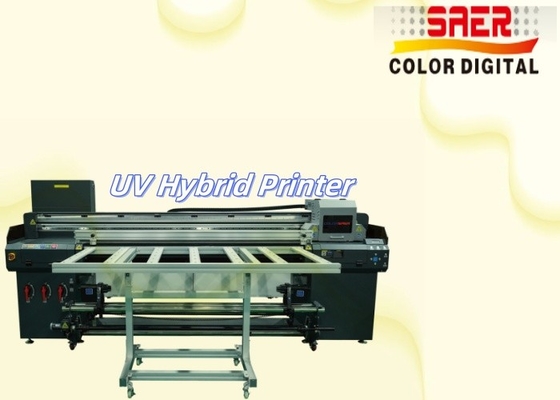 SAER Shanghai Proveedor Impresora híbrida UV CMYKW de piso plano y rodillo a rodillo