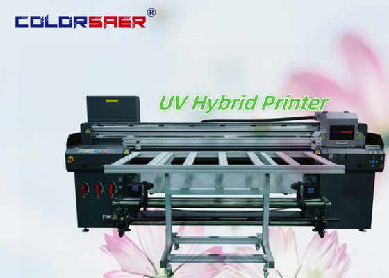 Impresora híbrida de inyección de tinta UV digital de 1800 mm