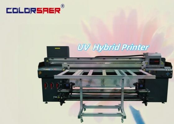 6 pies Flatbed & Roll para rodar todo en una impresora híbrida UV para diferentes materiales