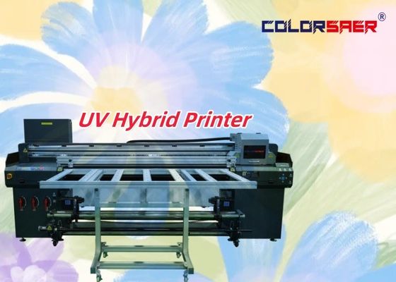 Impresora digital de 180 cm de nuevo diseño con trazador UV de rollo a rollo y impresora híbrida UV de cama plana