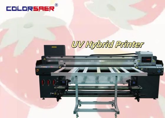 Plotador híbrido UV de alta velocidad automático de cama plana y rodillo para hacer señalización creativa