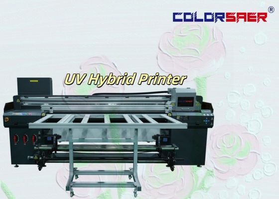 Color SAER Impresora UV de inyección de tinta de formato ancho de 6 pies de rollo a rollo e Impresora híbrida UV de tela plana