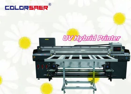Impresora UV híbrida de suministro de fábrica de rodillo a rodillo y de piso plano Impresora UV para la impresión de láminas de madera de vidrio de vidrio