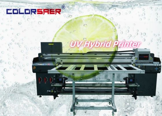 Venta de fábrica Impresora de inyección de tinta UV digital automática de piso plano y rodillo a rodillo Impresora híbrida UV