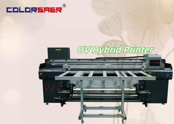Impresora UV híbrida de color SAER de tela plana con rollo a rollo I3200 Nuevo trazador UV para diferentes materiales