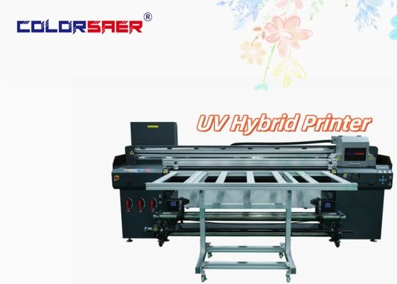 Impresora UV híbrida de color SAER de tela plana con rollo a rollo I3200 Nuevo trazador UV para diferentes materiales