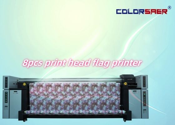 Grado automático CMYK sublimación de inyección de tinta Plotter Bandera de gran tamaño Roll Roll Digital Printer Machine 720dpi