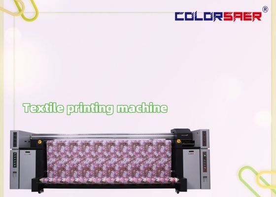 Impresora de inyección de tinta Color SAER All In One de 8 piezas con cabezal I3200, máquina de impresión de tela rollo a rollo