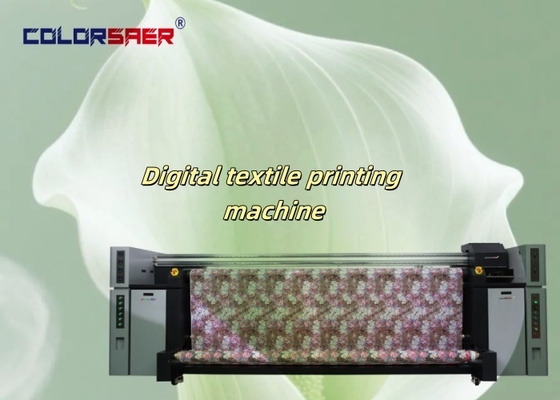 Impresora Epson de tejido digital con cabezal de 3.2m de ancho CMYK Sublimación