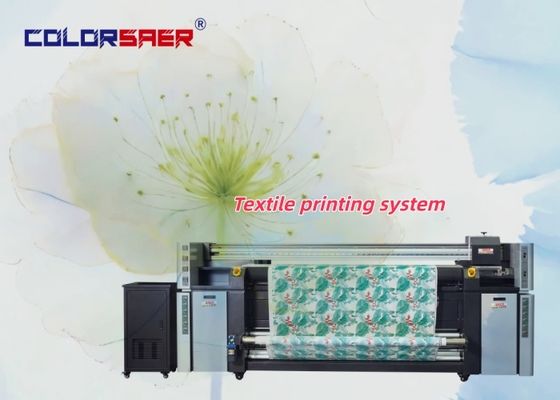 Impresora de sublimación directa a textil COLOR SAER con cabezal I3200 para banderas/pancartas y exhibiciones murales