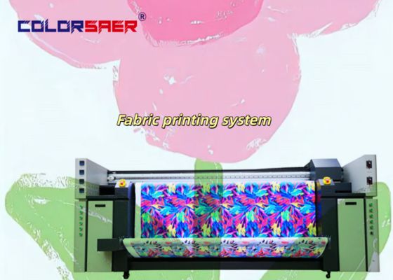 Plotter de inyección de tinta de control de calidad SAER Color para impresión textil de 4 y 8 colores para tela de poliéster y algodón