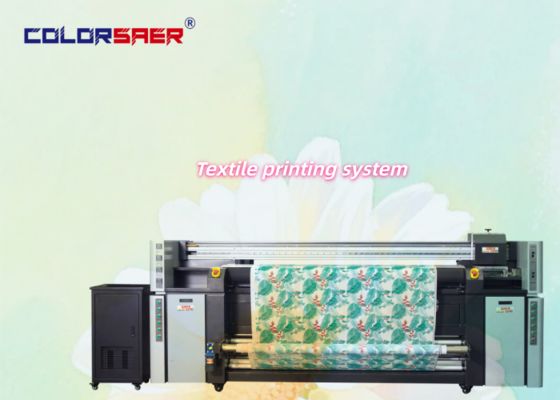 Sistema de impresión textil de rollo a rollo de formato ancho y alta DPI, 4 cabezales de impresión i3200 con precio competitivo