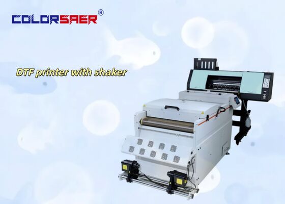 Máquina de impresión de camisetas DTF de 24 pulgadas DTF digital multifuncional Impresora de nueva condición DTF Plotter con máquina de polvo de agitación