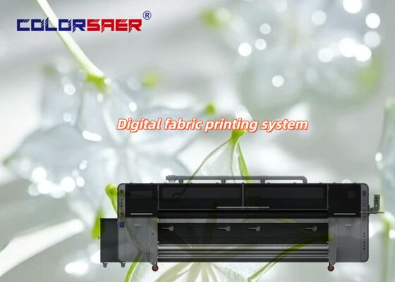 Impresora de sublimación de colorantes SAER COLOR Premium con cabeza de impresión KJ4B-QL 3200 mm Ancho de impresión Automático de rodillo a rodillo para tejidos de algodón y poliéster