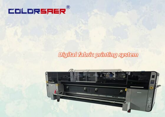 China Proveedor confiable SAER Sistema de impresión textil más vendido Máquinas de impresión de tejidos digitales