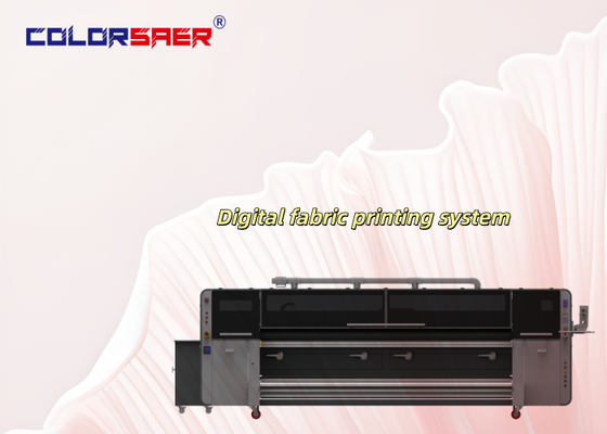 Plotter de tela con sistema de impresión textil digital de 3200 mm de gran formato de alta gama SAER, 4 colores u 8 colores