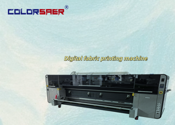 SAER I3200 Cabeza de impresión CMYK 4 colores y CMYKGRBK 8 colores Máquina de impresión textil de 3,2 m para materiales de poliéster y algodón