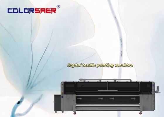 SAER Grado industrial 4 piezas KJ4B-QL Cabeza de impresión Sistema de impresión textil de gran formato con tinta de sublimación y pigmento