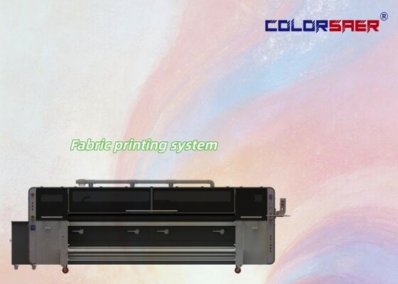 SAER Máquina Digital Automática de Impresión Textil Digital de 4 Colores de Rollo a Rollo para Materiales de Algodón y Poliéster