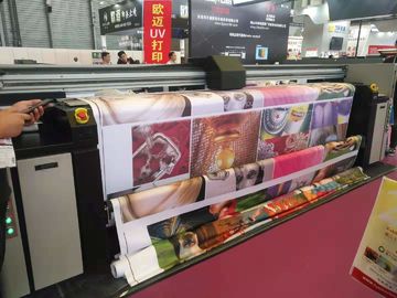 5.5KW ganan en total el rollo de la impresora de la materia textil del formato grande del poder para rodar color dual de CMYK